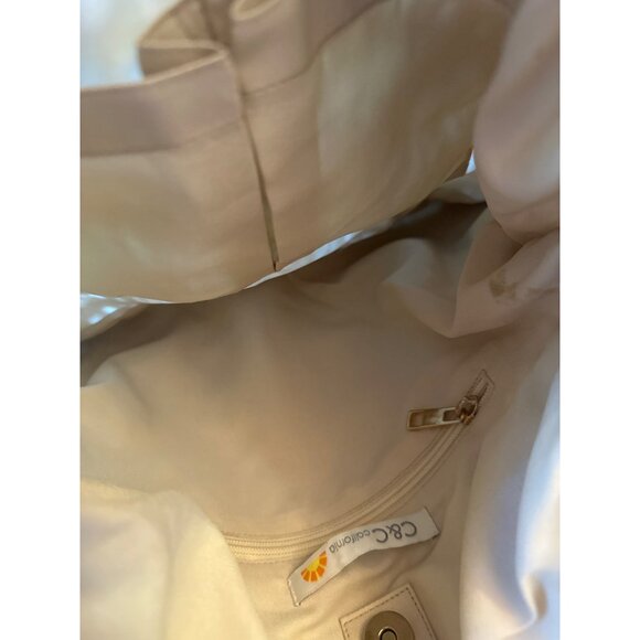 Handmade Beige Macrame Shoulder Bag With Inner Pocket - Picture 4 of 4